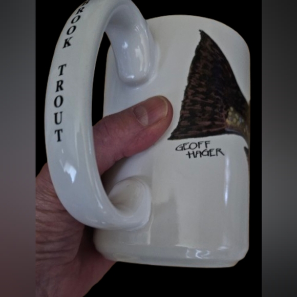 Vintage Angler’s Expressions Geoff Hager Trout Mugs Set of 2 - Picture 4 of 7